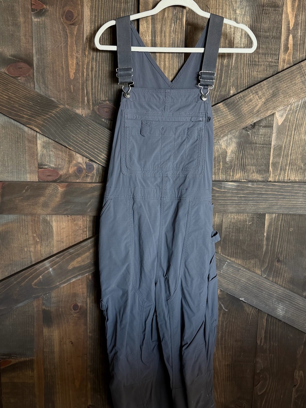 Duluth Trading Co Gray Women's heirloom gardening overalls